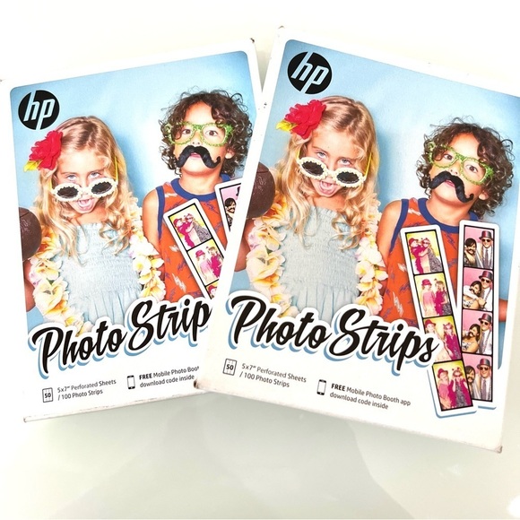 HP Photo Strips mobile phone Photo Booth paper for inkjet printer, 200 strips - Picture 2 of 6